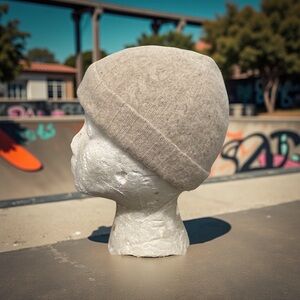 Vintage Stussy Beige Wool cashmere Beanie